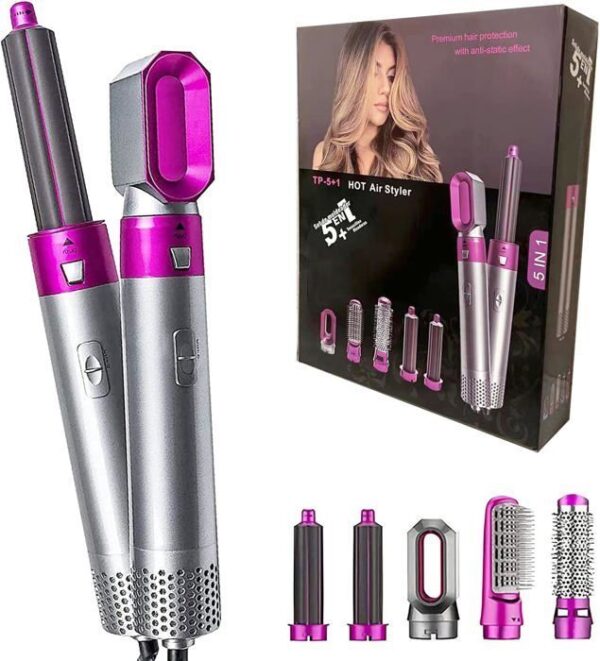 Brosse sèche-cheveux électrique 5 en 1 – Image 2